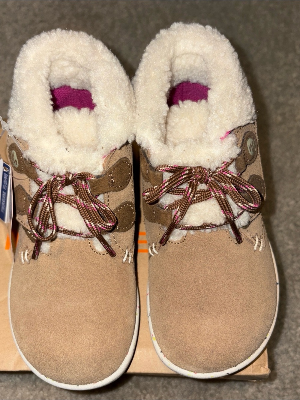 Merrell Little Kid Bare Steps Cocoa, Chestnut, Size 9W